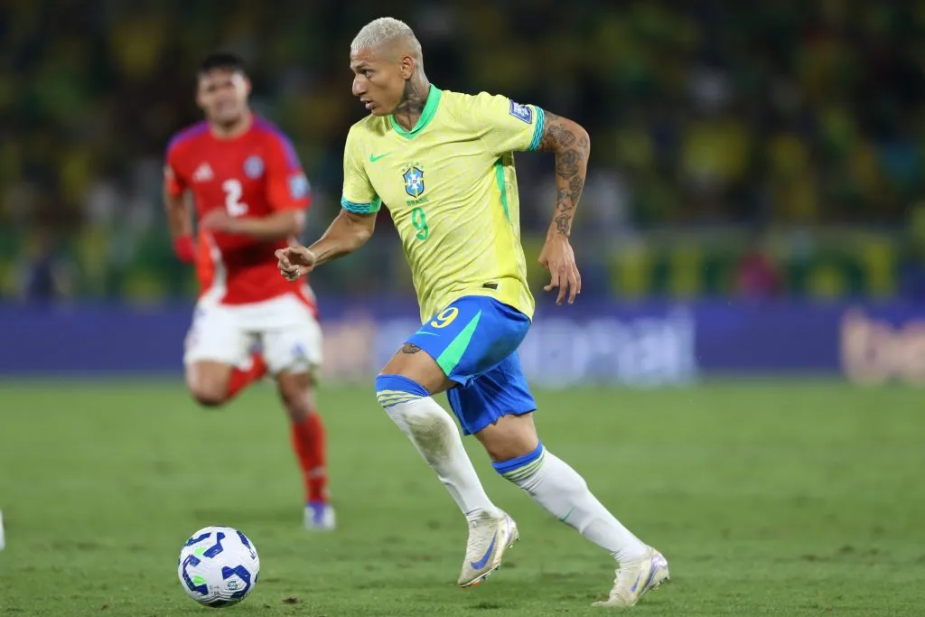 Richarlison durante as Eliminatórias para a Copa do Mundo. Foto: Marlon Costa/AGIF