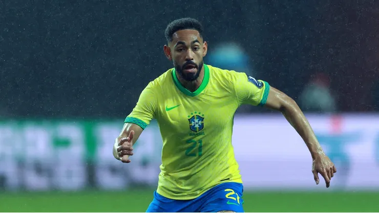 Matheus Cunha durante partida pela seleção. Photo by Han Myung-Gu/Getty Images