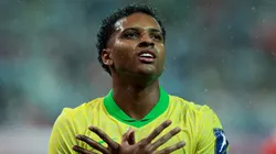 Rodrygo, atacante da seleção brasileira em partida pela Seleção Brasileira (Foto: Han Myung-Gu/Getty Images)