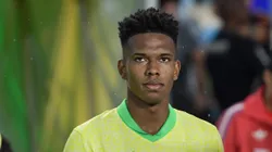 Estêvão em jogo da seleção. Foto: Thiago Ribeiro/AGIF