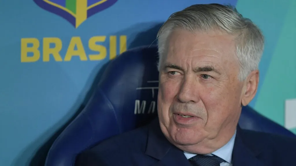 Carlo Ancelotti no comando técnico da Seleção Brasileira – Foto: Thiago Ribeiro/AGIF