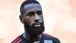 Gerson durante partida entre Flamengo e Atlético-GO, no Maracanã, pelo Brasileirão 2024.