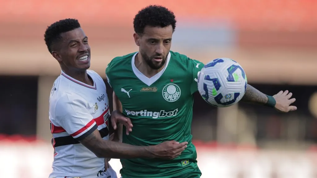 Felipe Anderson contra o São Paulo. Foto: Ettore Chiereguini/AGIF