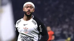 SP - SAO PAULO - 23/07/2025 - BRASILEIRO A 2025, CORINTHIANS X CRUZEIRO - Memphis Depay jogador do Corinthians durante partida contra o Cruzeiro no estadio Arena Corinthians pelo campeonato Brasileiro A 2025. Foto: Marcello Zambrana/AGIF