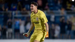 Felipe Longo jogador do Corinthians comemora gol marcado de penalti em decisao durante partida contra o Guarani no estadio Abreuzao pelo campeonato Copa Sao Paulo 2024. Foto: Leonardo Lima/AGIF