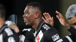 Cuesta jogador do Vasco comemora seu gol durante partida contra o Ceara no estadio Sao Januario pelo campeonato Brasileiro A 2025. Foto: Thiago Ribeiro/AGIF