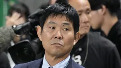 Hajime Moriyasu, técnico do Japão em amistoso contra o Paraguai (Foto: Toru Hanai/Getty Images)