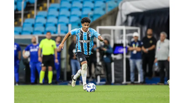 João Borne, na final do Brasileirão Sub-17 contra o Atlético-MG (ANGELO PIERETTI/GRÊMIO FBPA)