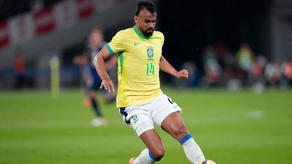 Fabrício Bruno pela Seleção. Foto: Toru Hanai/Getty Images