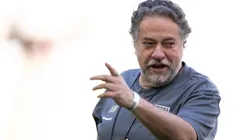 Julio Casares presidente do Sao Paulo antes da partida contra o Flamengo no estadio Maracana pelo campeonato Brasileiro A 2025. Foto: Jorge Rodrigues/AGIF