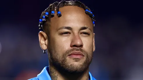 Neymar durante partida entre Santos e Juventude, no Morumbis, pelo Brasileirão.