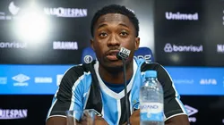 Amuzu pelo Grêmio. Foto: Lucas Uebel/Grêmio