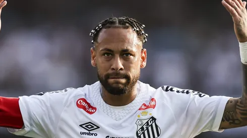 Neymar durante derrota para o Vasco no Morumbis