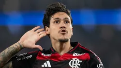 Pedro durante partida contra o Estudiantes (ARG).