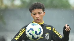 Robinho Jr. pelo Santos. Foto: Jota Erre/AGIF