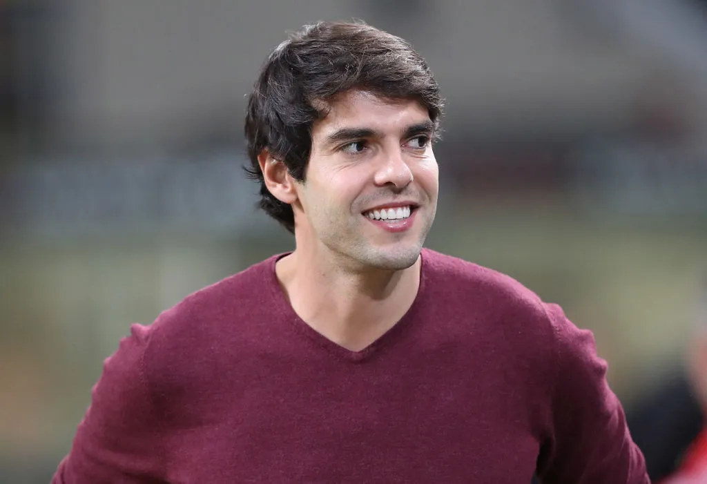 Kaká foi cotado para ser melhor do mundo quando atuava no Milan. Meia foi cria do São Paulo. Foto: Marco Luzzani/Getty Images)