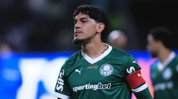 Gustavo Gómez durante confronto entre Palmeiras x Internacional pelo Brasileirão 2025. Foto: Ettore Chiereguini/AGIF