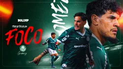 Gustavo Gómez é o jogador mais vitorioso da história do Palmeiras. Fotos: Marcello Zambrana/AGIF e Ettore Chiereguini/AGIF