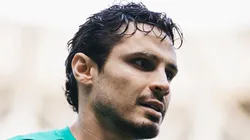 Veiga durante treino desta terça-feira (14)