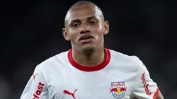 Jhon Jhon durante partida entre Botafogo e Red Bull Bragantino, no Estádio Nilton Santos, pelo Brasileirão.