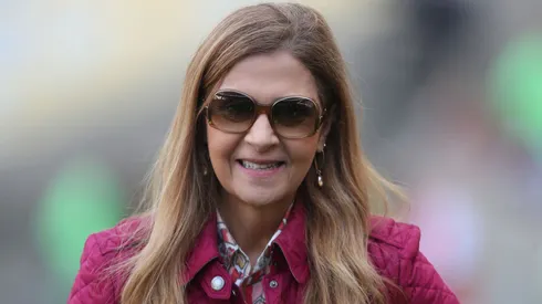 RIO DE JANEIRO, BRAZIL - AUGUST 11: Leila Pereira, Palmeiras President looks on prior to the match between Flamengo and Palmeiras as part of Brasileirao 2024 at Maracana Stadium on August 11, 2024 in Rio de Janeiro, Brazil. (Photo by Wagner Meier/Getty Images)