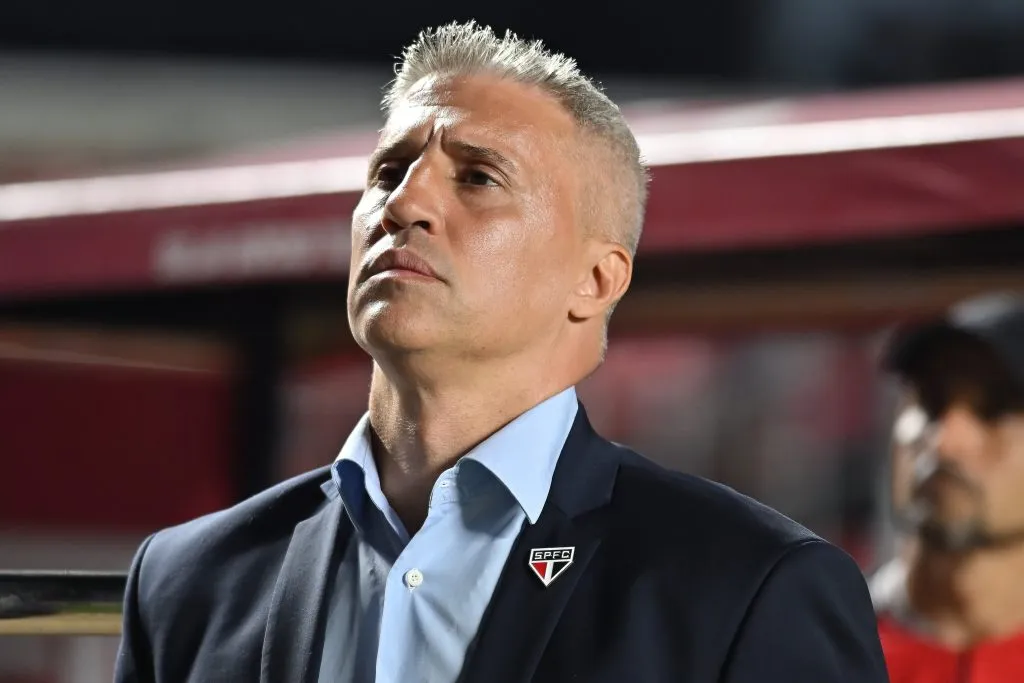 Crespo vê jogo contra o Flamengo crucial para o São Paulo ir para a Libertadores . Foto: Jota Erre/AGIF