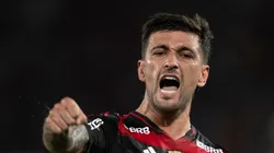 Arrascaeta durante jogo do Fla.