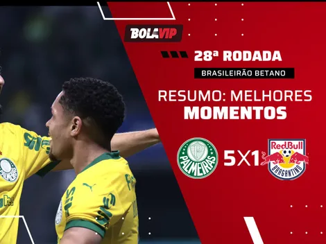 Palmeiras massacra o Bragantino e mantém liderança isolada do Brasileirão Betano