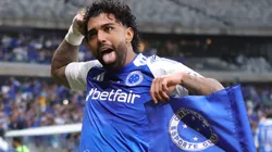 Gabigol voltou a provocar a torcida do Atlético Mineiro na Arena MRV