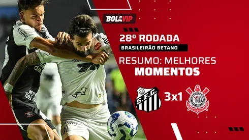 Santos vence o Corinthians por 3 a 1 na Vila Belmiro. Foto: Jota Erre/AGIF.
