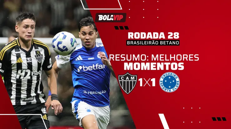 Atlético e Cruzeiro empatam em clássico quente na Arena MRV