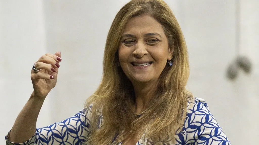 SP – SAO PAULO – 01/10/2025 – BRASILEIRO A 2025, PALMEIRAS X VASCO – Leila Pereira Presidente do Palmeiras durante partida contra o Vasco no estadio Arena Allianz Parque pelo campeonato Brasileiro A 2025. Foto: Anderson Romao/AGIF