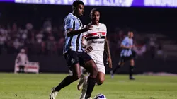 SP - SAO PAULO - 17/05/2025 - BRASILEIRO A 2025, SAO PAULO X GREMIO - Jemerson jogador do Gremio durante partida contra o Sao Paulo no estadio Morumbi pelo campeonato Brasileiro A 2025. Foto: Fabio Giannelli/AGIF