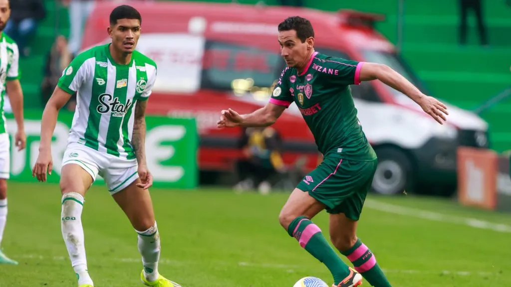 Ganso jogador do Fluminense durante partida contra o Juventude no estadio Alfredo Jaconi pelo campeonato Brasileiro A 2024. Foto: Luiz Erbes/AGIF