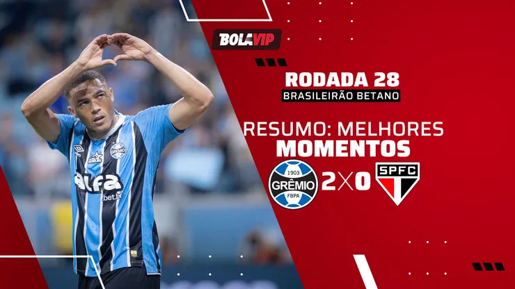 Grêmio vence São Paulo por 2 a 0 pelo Brasileirão