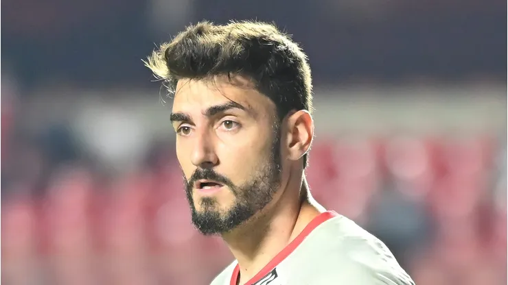 Rafael durante partida do SPFC no Morumbis