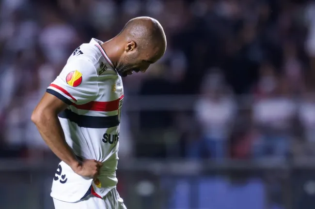 SLucas Moura jogador do Sao Paulo durante partida contra o Mirassol no estadio Morumbi pelo campeonato Paulista 2025. Foto: Marcello Zambrana/AGIF