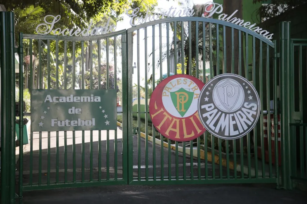 Entrada da Academia de Futebol, CT do Palmeiras – Foto: Marcello Zambrana/AGIF