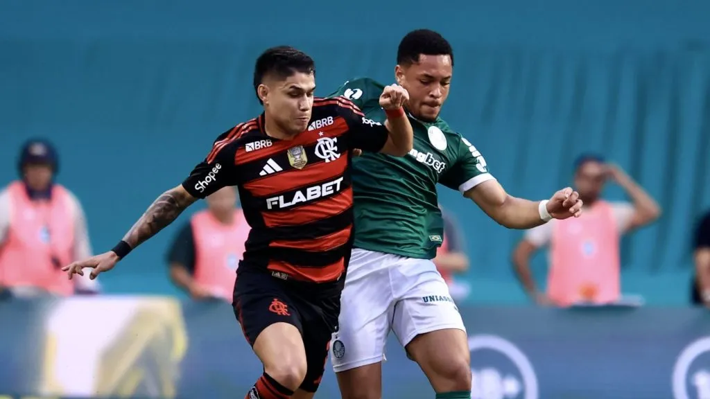 Flamengo e Palmeiras serão adversários neste domingo. Foto: Marcello Zambrana/AGIF
