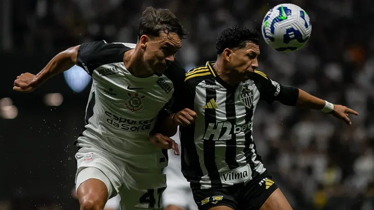 Rony, jogador do Atlético-MG, durante partida contra o Corinthians no estádio Arena MRV pelo campeonato Brasileiro A 2025. Foto: Fernando Moreno/AGIF