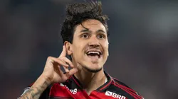 Pedro durante comemoração de gol na Libertadores