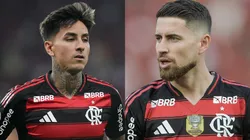 Pulgar e Jorginho voltam a jogar juntos em Flamengo x Palmeiras. FotoxFoto: Thiago Ribeiro/AGIF