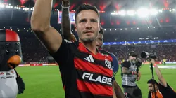 Saúl, volante do Flamengo em partida pelo campeonato brasileiro (Foto: Wagner Meier/Getty Images)