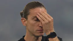 Filipe Luís, técnico do Flamengo em partida pelo campeonato brasileiro (Foto: Wagner Meier/Getty Images)