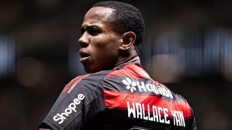 Wallace Yan durante partida entre Atlético-MG X Flamengo, na Arena MRV, pela Copa do Brasil.