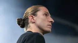 Filipe Luís durante vitória diante do Botafogo, no Nilton Santos