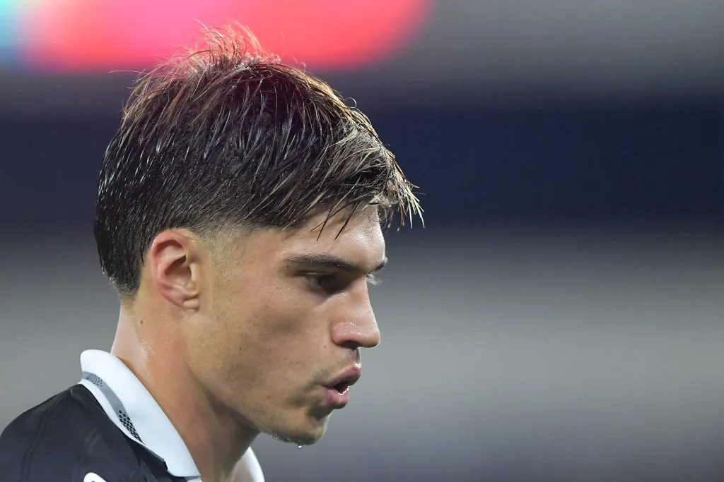Joaquin Correa jogador do Botafogo durante partida contra o Corinthians no estadio Engenhao pelo campeonato Brasileiro A 2025. Foto: Thiago Ribeiro/AGIF