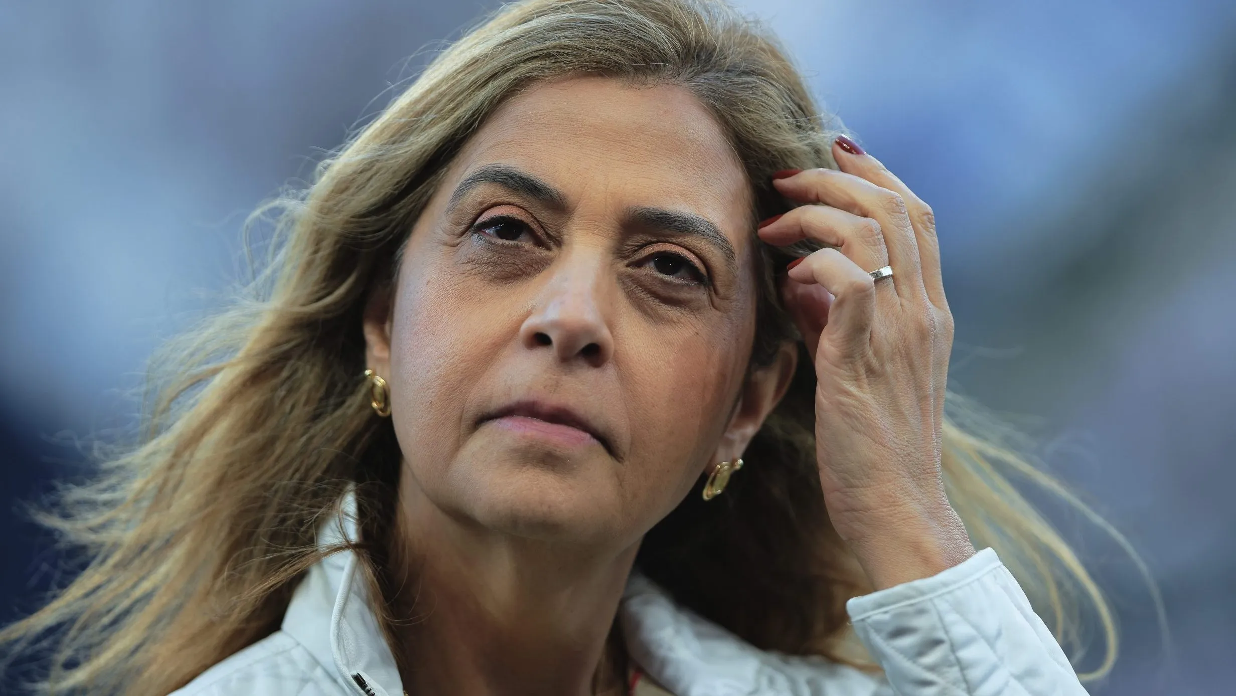 Leila Pereira durante partida. Foto: Ettore Chiereguini/AGIF