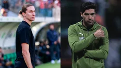 Filipe Luís x Abel Ferreira. Foto: Luiz Erbes/AGIF - Ettore Chiereguini/AGIF