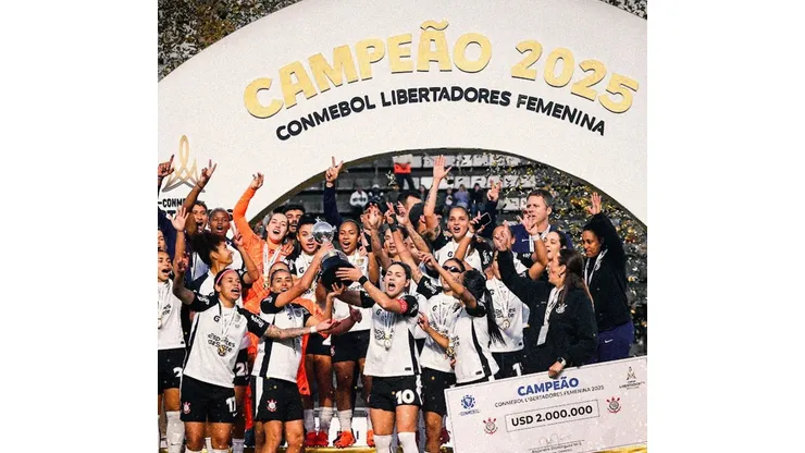 Corinthians, campeão da Libertadores 2025. Foto: reprodução/Instagram/@corinthiansfutebolfeminino